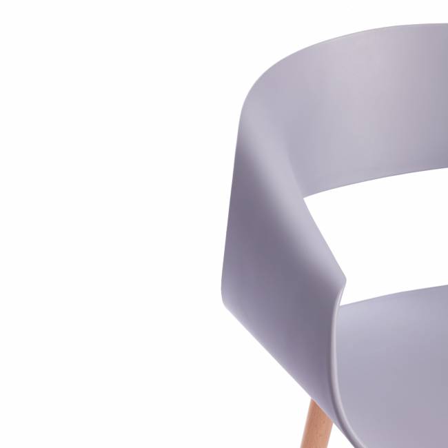 Стул QXX/КXX (мод. C1058-1) пластик/дерево, 60х53х81см, серый/натуральный (Комплект из 4 шт.) серый пластик/дерево Стул QXX/КXX (мод. C1058-1) пластик/дерево, 60х53х81см, серый/натуральный (Комплект из 4 шт.) серый пластик/дерево