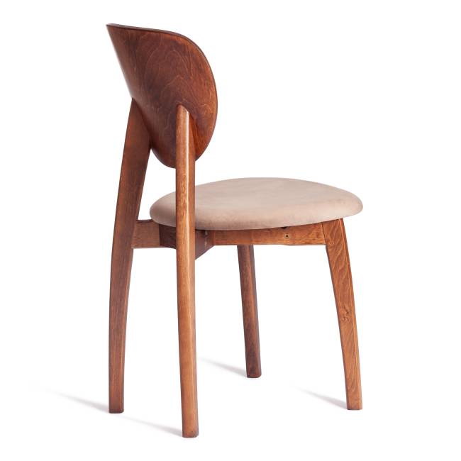 Стул DIAMANTE мягкое сидение / 1 шт. в упаковке бук, 42x42x85см, коричневый, ткань Tenerife Mocco коричневый бук