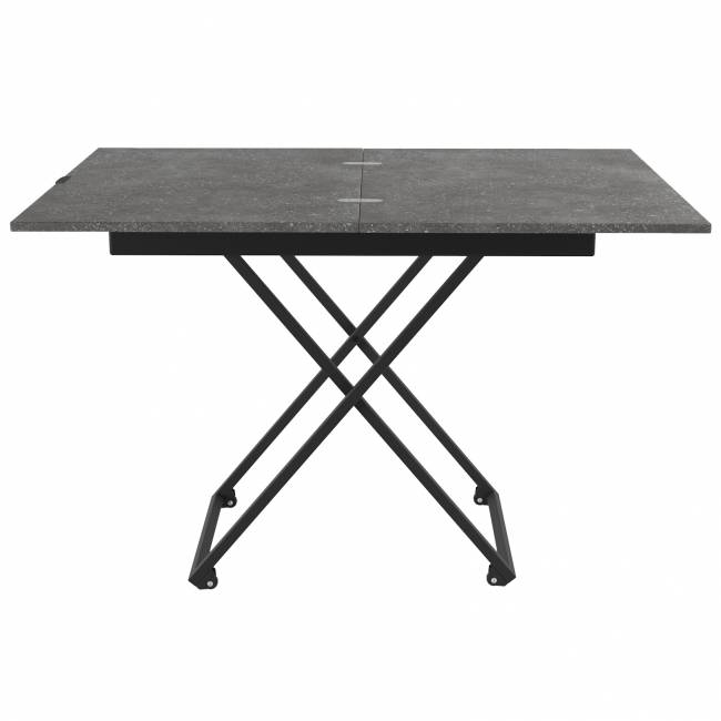 Стол универсальный трансформируемый АНДРЭ Loft ЛДСП терраццо/чёрный