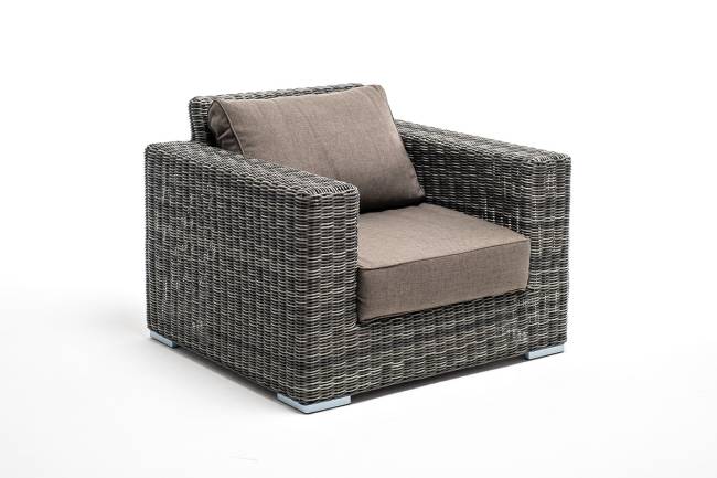 "Боно" лаунж-зона из искусственного ротанга, цвет графит