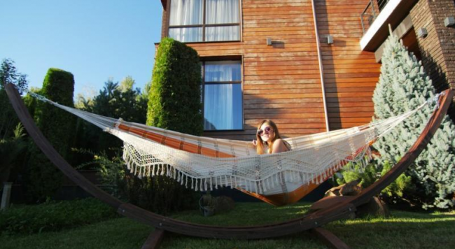 Гамак двухместный PARADISE оранжевый mixed