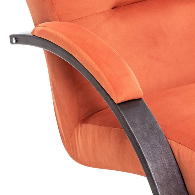 Кресло-качалка Leset Милано Венге текстура V39 оранжевый