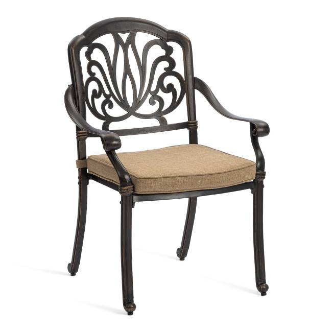 Комплект Secret De Maison Quartet/Квартет (стол +4 стула) алюминиевый сплав, бронза/bronze бронза/bronze алюминиевый сплав