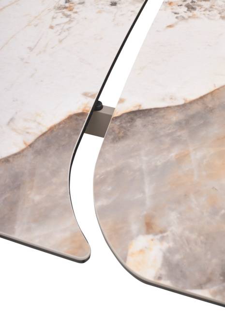 Стол СТЕФАН (STEFAN) 180 цвет ПАНДОРА (GLOSS LUXURY PANDORA) керамика, стекло/ ЛАТТЕ, ®DISAUR