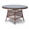 "Эспрессо" плетеный круглый стол, диаметр 118 см, цвет коричневый "Эспрессо" плетеный круглый стол, диаметр 118 см, цвет коричневый