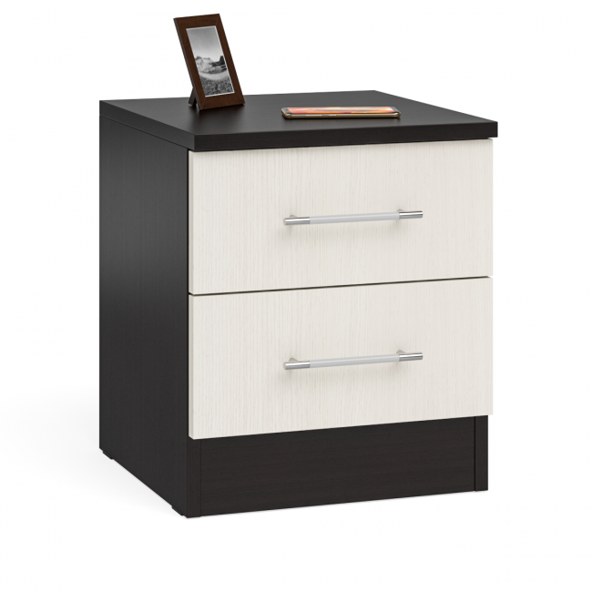 Гарнитур спальный Фиеста Кровать 1400 + Две тумбы + Шкаф 4-х створчатый цвет венге/дуб лоредо