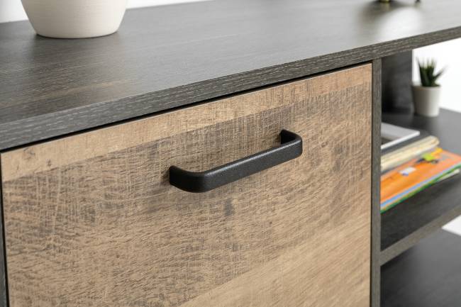 Два комода с ящиками и комод с дверкой и одним ящиком Трувор цвет дуб гранж песочный/интра