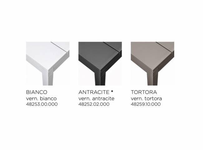 Стол пластиковый раздвижной Rio 210 Extensibile антрацит 2100-2800х1000х760 мм