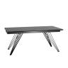 Стол обеденный Пандора раскладной 180-280*90 керамика темная