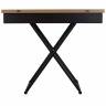 Стол-трансформер Лерон дуб крафт золотой/черный