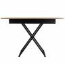 Стол-трансформер Лерон дуб крафт золотой/черный