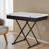 Стол-трансформер Лерон белый/черный