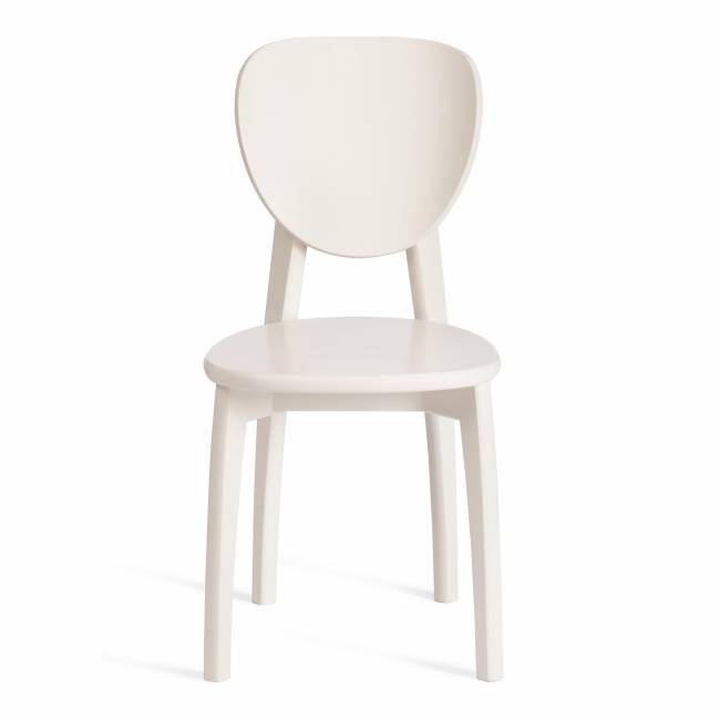 Стул DIAMANTE жесткое сидение бук, ivory white, 42х42х85см (Комплект из 2 шт.) белый бук