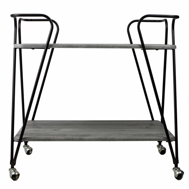 Стол сервировочный Эстер черный/орех гикори grey