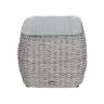 "Кальяри" кофейный столик из искусственного ротанга (гиацинт), цвет серый