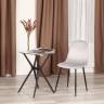 Стул BREEZE (mod. 4724) / 1 шт. в упаковке вельвет/металл, 44 х 53 х 87 см, Light grey (светло-серый) HLR14 / черный светло-серый