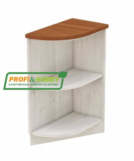 Тумба угловая Заверш 300 х 540 х 720 сосна, без покраски