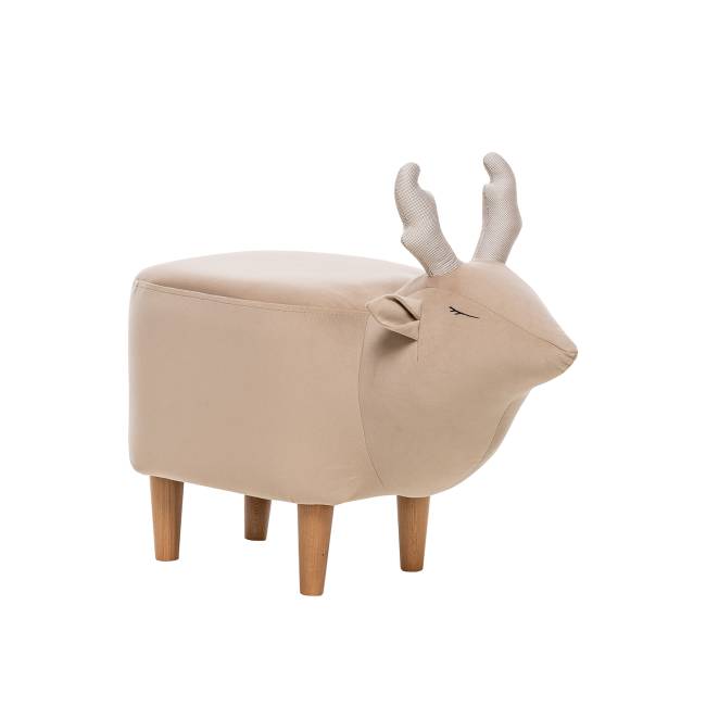 Пуф Leset Maral COMBI V18 бежевый, компаньон Milos 02 белый Бук