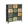 Комод Leset Лунет 12 ящ. Чёрный Мульти зеленый Комод Leset Лунет 12 ящ. Чёрный Мульти зеленый