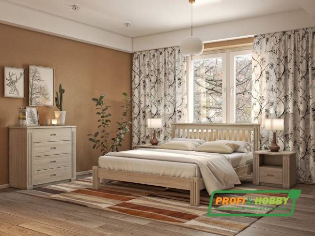 Тумба прикроватная Rino дуб, белёный