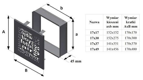 17x30 ABC черная