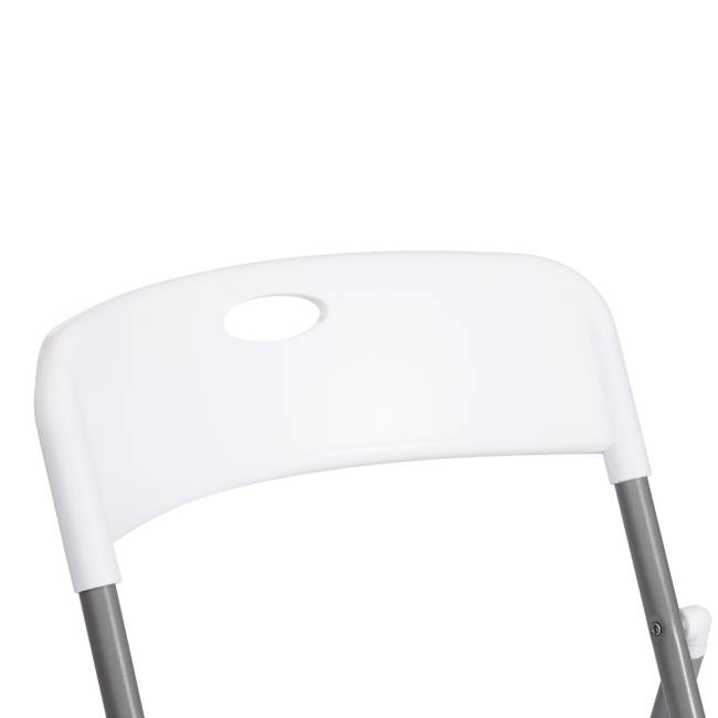 Стул складной FOLDER (mod. 3017H) каркас: металл, сиденье/спинка: пластик, 49 x 46.5 x 73.5 см, white (белый) / grey (серый) (Комплект из 6 шт.) белый, серый каркас: металл, сиденье/спинка: пластик