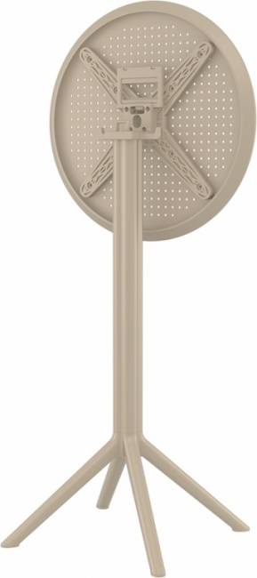 Стол пластиковый барный складной Sky Folding Bar Table 60 бежевый Ø600х1080 мм Стол пластиковый барный складной Sky Folding Bar Table 60 бежевый Ø600х1080 мм