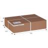 Тумбочка Джульетта широкая 2 ящика орех Л