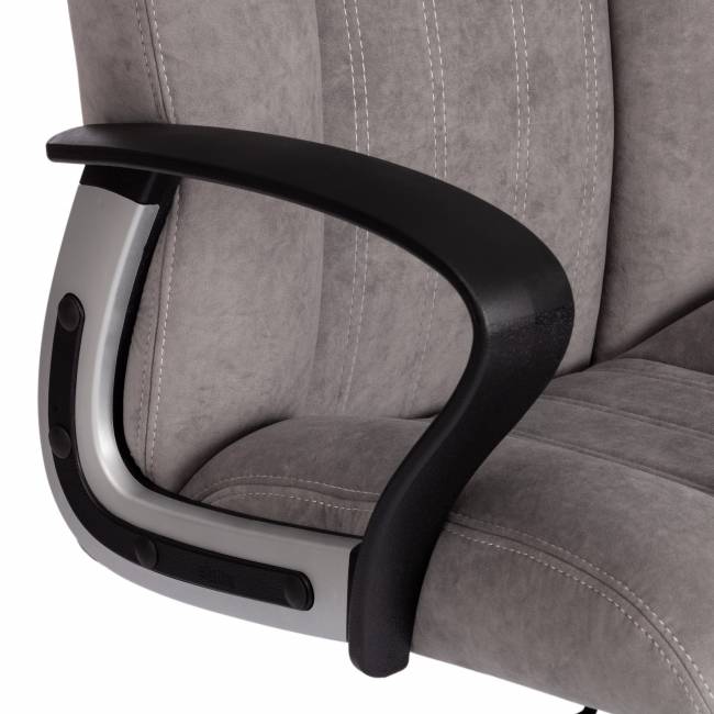 Кресло OXFORD хром флок , серый, 29 серый флок