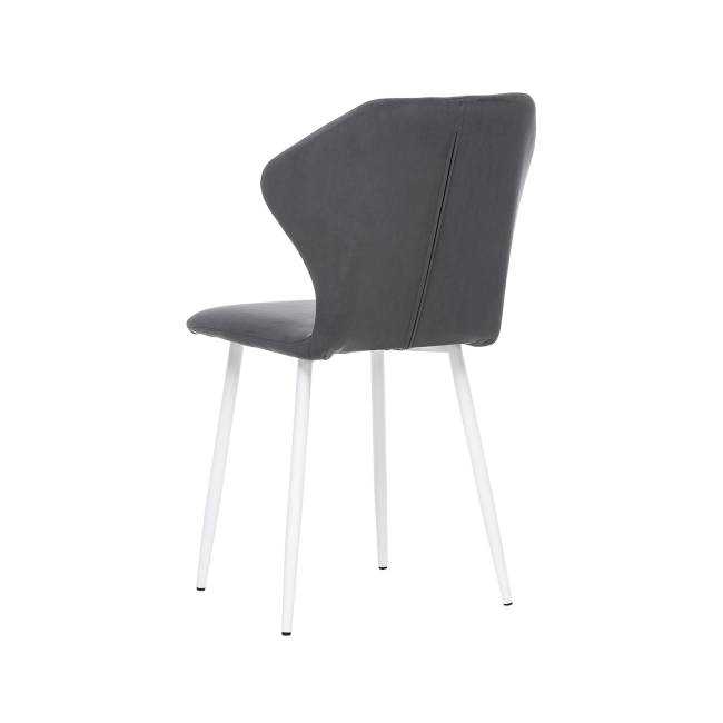 Стул Leset Гувер полоса Ultra Grafit Белый