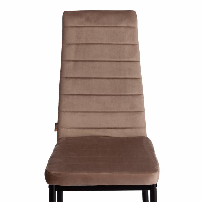 Стул Easy (mod. JSC02-1) / 1 шт. в упаковке металл, флок, 41 х 52 х 96 см, Beige (бежевый) HLR8 / черный бежевый металл, флок