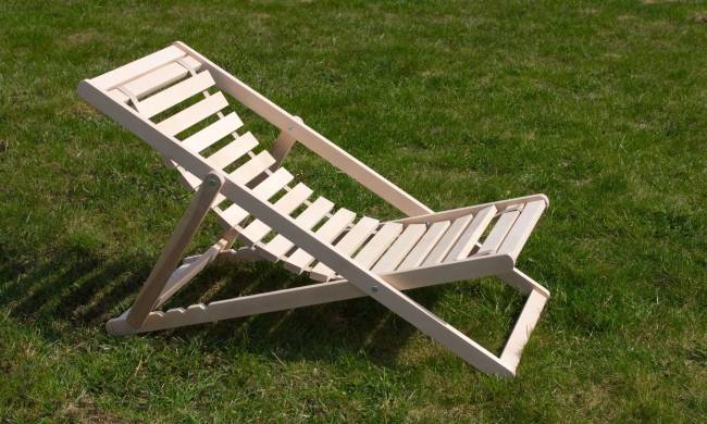 Шезлонг Кампари 45, Натуральное дерево