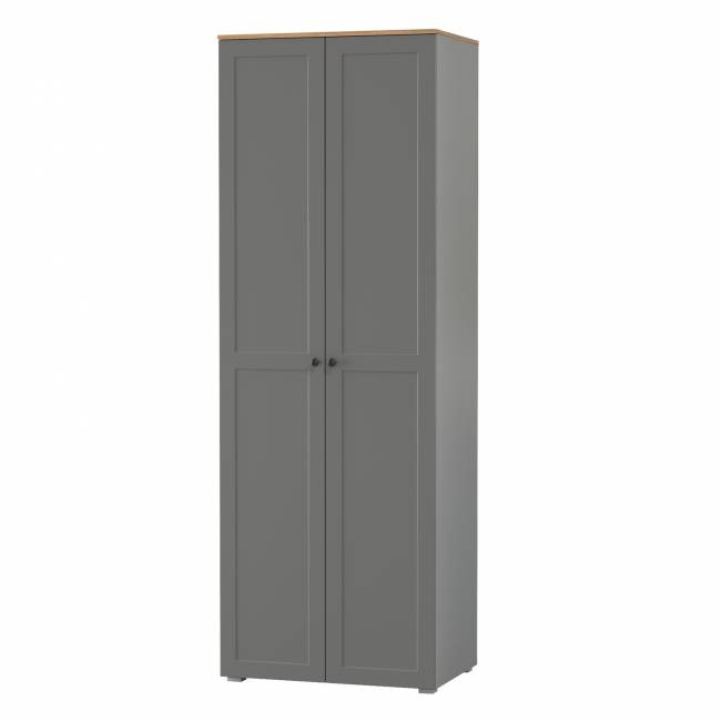 Шкаф Остин 13.224 цвет серый графит/дуб крафт золотой