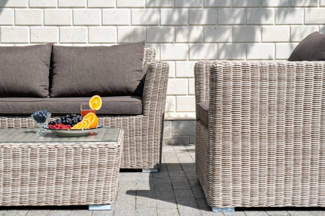 "Капучино Сингл" лаунж-зона из искусственного ротанга, цвет бежевый "Капучино Сингл" лаунж-зона из искусственного ротанга, цвет бежевый