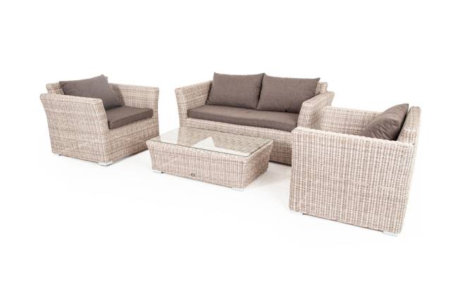 "Капучино Сингл" лаунж-зона из искусственного ротанга, цвет бежевый "Капучино Сингл" лаунж-зона из искусственного ротанга, цвет бежевый