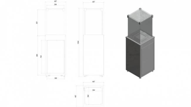 Нагреватель газовый PATIO/M/G31/37MBAR/S - сталь