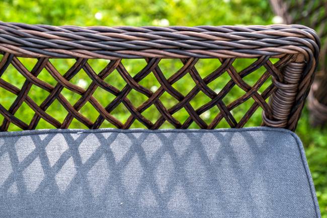 "Доппио" обеденная группа плетеная, цвет коричневый "Доппио" обеденная группа плетеная, цвет коричневый