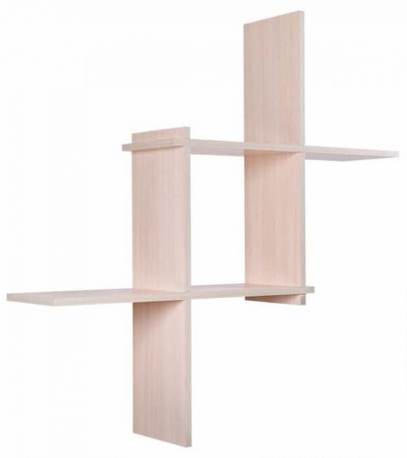 Полка Кубик-3 беленый дуб
