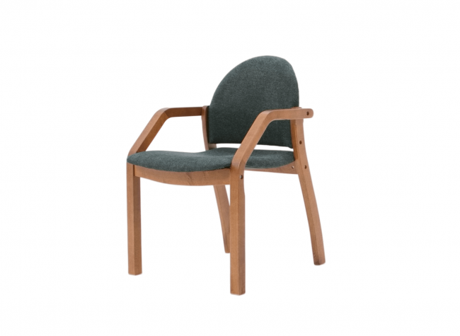 Стул-кресло Джуно 2.0 орех/зелёный