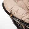 Кресло PAPASAN/ПАПАСАН 23/01 W  /с подушкой/ 115х101х104 см, Antique brown (античный черно-коричневый), экошерсть Коричневый, 1811-5