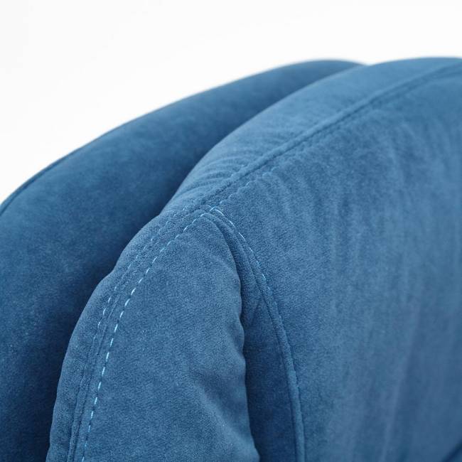Кресло SOFTY LUX  флок , синий, 32 синий флок