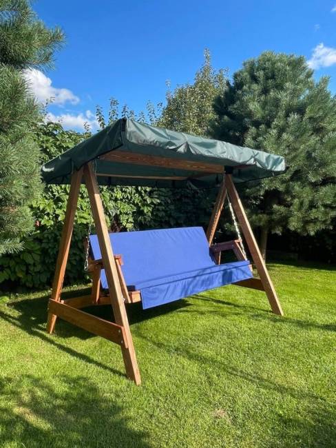 Матрас Синий для деревянных качелей СЕЛЕНА