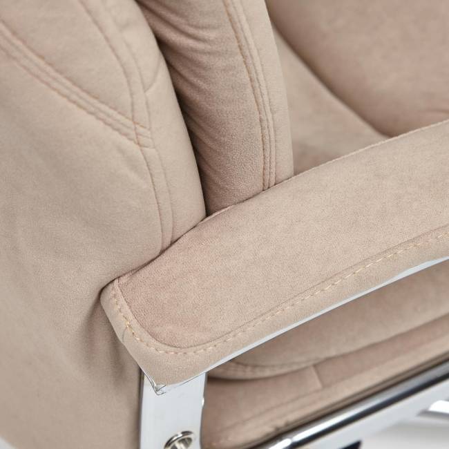 Кресло SOFTY LUX  флок , бежевый, 7 бежевый флок