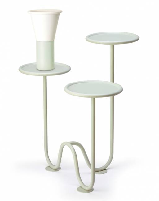 Ваза для цветов Mimosa лен, зеленый шалфей Ø195х310 мм Ваза для цветов Mimosa лен, зеленый шалфей Ø195х310 мм